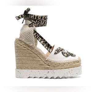 Stella McCartney Gaia 140mm wedge espadrilles size 40
